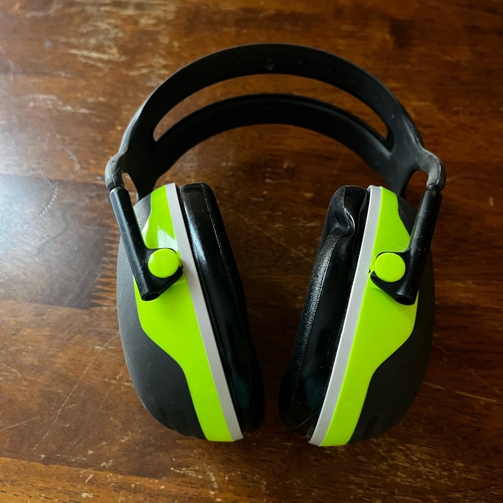 3M Peltor X4A Black and Neon Green Noise Reduction Headphones
